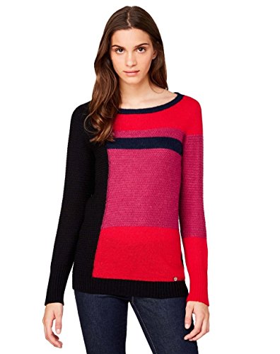 (ユナイテッドカラーズオブベネトン) UNITED COLORS OF BENETTON 地柄ブロックニット・セーターDDF3