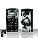New Black Silver Ace Skull Spade Rubber Lg Vx9100 Env2 Envy 2 Snap on Cell Phone Case