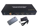 ViewHD 4 Port Premium HDMI 4x1 Powered Switcher with Advanced Home Theater Audio Features (The Newest and Most Versatile HDMI Switch on the Market)