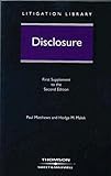 Disclosure. 1st Supplement