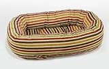 Bowser Donut Bed- Salsa Stripe Microvelvet- Small