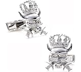 Ravi Ratan Men's Skull King Cufflinks Silver