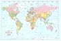 World Map Maps Poster Print, 36x24 College Poster Print, 36x24