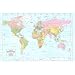 World Map Maps Poster Print, 36x24 College Poster Print, 36x24