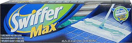 Swiffer Sweeper X-Large Complete Pack with 2 Dry Sweeping Cloths & 2 Wet Mopping Cloths