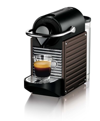  Krups YY1204FD Nespresso Pixie Machine à expresso Marron foncé