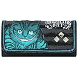 Loungefly Alice in Wonderland Movie Cheshire Cat Deluxe Checkbook Wallet