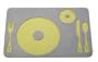 True Fabrications Felt Table Setting Placemat, Set of 2, Modern Gren/ Warm Grey