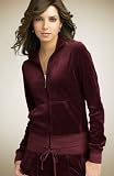 JUICY COUTURE Velour - Juicy Couture Basic Velour Track Jacket PLONK Wine (2007 Arrival)