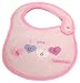 Dressed to Drool Girl "I Love Hugs, Kisses Too" Bib
