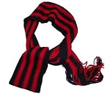 Skinny Scarf Red & Black