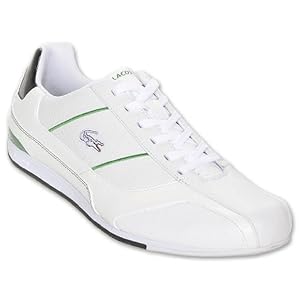 Buy LACOSTE Radium Mens Casual Shoe, White Green Black by Lacoste