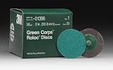 3M Automotive Products (3M 1396) 2" Roloc 50 Grit Grinding Discs - 25 Pk. (Green)