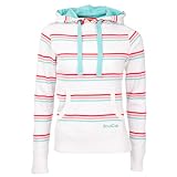 Soul Cal Striped Skater Hoody - White - Womens