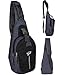 Yuhan Shoulder Sling Backpack Men Women Chest Gym Fanny Bag Sack Satchel Outdoor (Black)