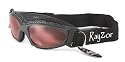2010 Rayzor Professional UV400 Gun Metal Grey 2 In 1 Ski / SnowBoard Sunglasses / Goggles, With a Clear Rose Anti-Glare Clarity Lens and a Detachable Elasticated Headband.