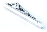 Enigma Silver Arrow Edge Tie Clip with Gift Box