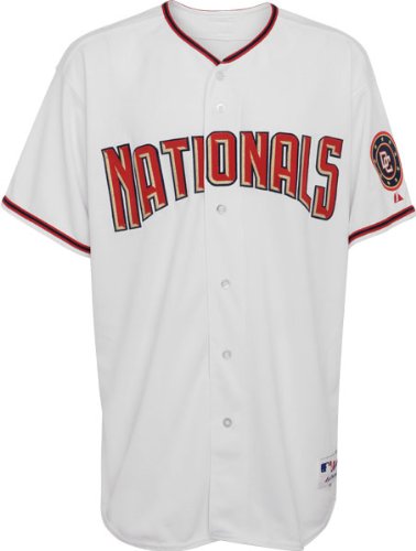 Washington Nationals Home White Authentic MLB Jersey