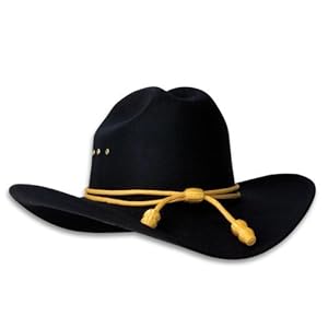 Black Civil War Cavalry Western Style Cowboy Hat