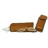 David King Double Eyeglass Case - Tan