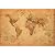 アンティーク スタイル 世界地図　WORLD MAP antique style ポスター [おもちゃ＆ホビー]
