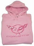 Ladies Pink C5 Corvette Hoodie Pullover