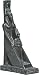 Isis Protecting Osiris Egyptian Statue, Black Finish