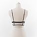Laimeng, Women Lace Floral Bralette Bralet Bra Bustier Crop Top Cami Unpadded Tank (M, Black)