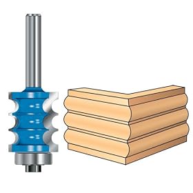 Triple Bead Router Bit 1/8'' radius x 1'' High x 1/2'' Shank