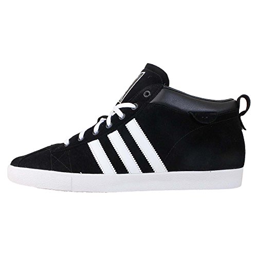 Adidas Men's Gazelle 50s Mid, BLACK/BLACK/WHITE, 9 M US