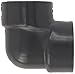 Spears 808 Series PVC Pipe Fitting, 90 Degree Elbow, Schedule 80, 1/4