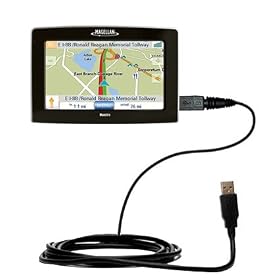 Classic Straight USB Cable for the Magellan Maestro 4250 with Power Hot Sync and Charge capabilities - Gomadic Brand w/ TipExchange Technology