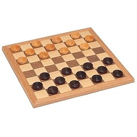 Wood Expressions Wood Checkers Set by Wood Expressions