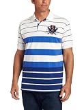 Nautica Men's Multi Stripe Short Sleeve Polo Shirt