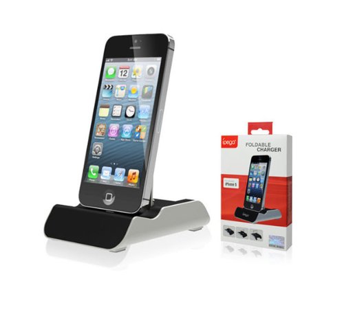 Foldable USB Charging Charger Docking Station/ Stand for iPhone 5