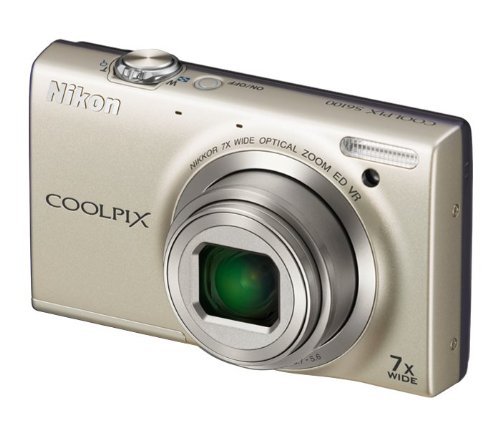 Camera Silver Optical Zoom Wide Digital Coolpix Nikkor Nikon Panel  S6100 Lens  Angle