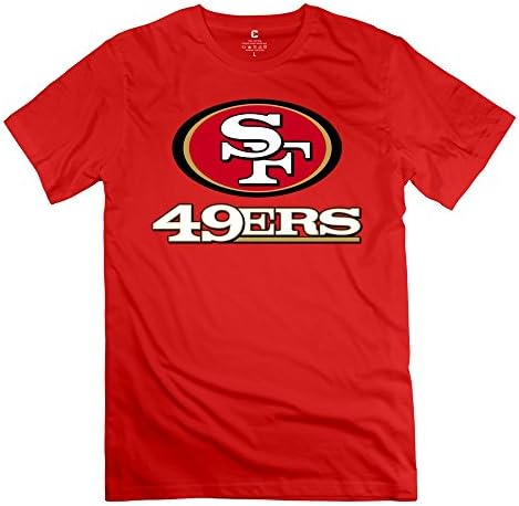 ZYA6W Man's San Francisco 49ers O Neck Fashion T-Shirt Red M