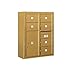 Salsbury Industries 3810D-06GFU 4C Surface Mounted Horizontal Mailbox, Gold