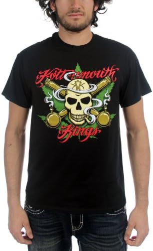Kottonmouth Kings - Mens Skull &amp; Crossbongs T-shirt in Black, Medium, Black