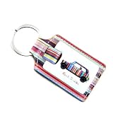 Paul Smith leather & ceramic key fob PS1064