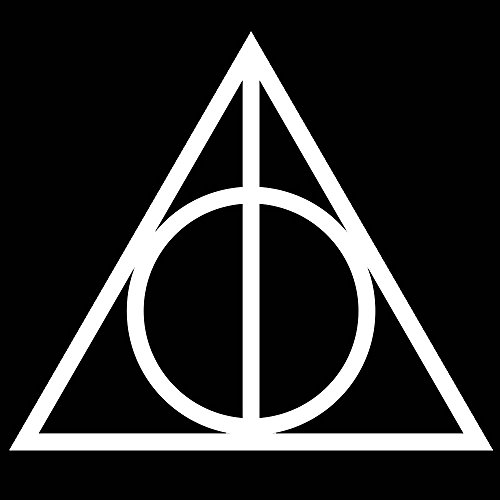 Bread8 Global's Die Cut Deathly Hallows Harry Potter High Quality Vinyl Decal for cars, trucks, laptops, helmets, tool boxes, or any hard, smooth surface