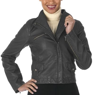 Mossimo Black Faux Leather Biker, $17.