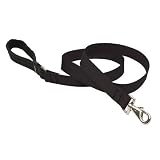 Guardian Gear Nylon Dog Lead with Nickel Plated Swivel Snaps, 6-Feet, Black