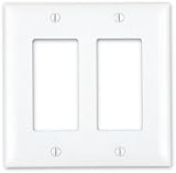 On-Q Decorator Wall Plate (White) Dual-gang plate