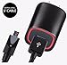 NALAKUVARA Rapid USB Wall Charger Adapter with 6 Ft. Micro USB Data Flashlight Cable Touch for Smartphones & Tablets Samsung Galaxy S6 S6+ S5 S4, S3, Note 5, 4, 3 - LG G4 G3, Nexus 9, 6P, 5X, Player
