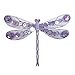 ID 1657A Sequin Dragonfly Patch Garden Insect Bug Embroidered Iron On Applique
