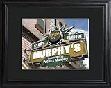 Dallas Stars Personalized Pub Print with Wood Frame
