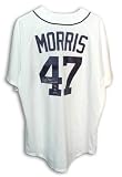 Jack Morris Autographed Detroit Tigers White Majestic Jersey Inscribed "84 WS Champs" at Amazon.com