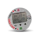 Official World Series of Poker Licensed Ultimate Dealer Button Pre-Programmable Poker Tournament Timer (White)