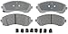 ACDelco Silver 14D844CH Ceramic Front Disc Brake Pad Set with Hardware